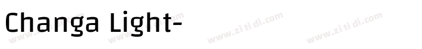 Changa Light字体转换